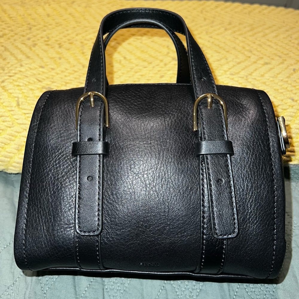 Fossil Carlie Mini Satchel - Black